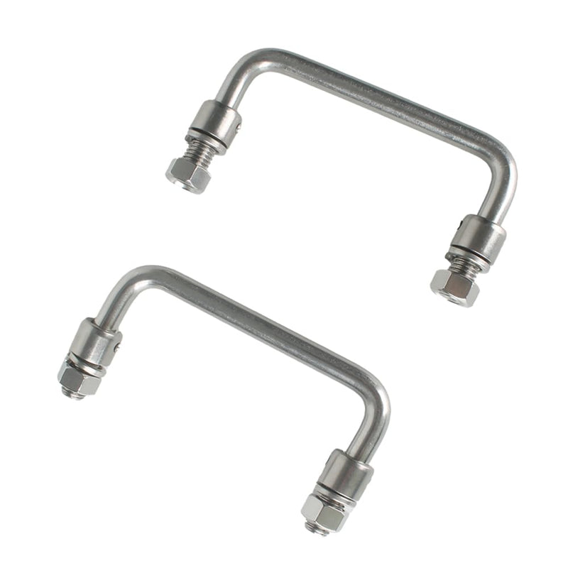 304 Stainless Steel Folding Handle 90 Degree Folding Pull Handle,Cabinet Handle Toolbox Handle,2 Pack (Hole Center 3.93in) Hole Center 3.93in