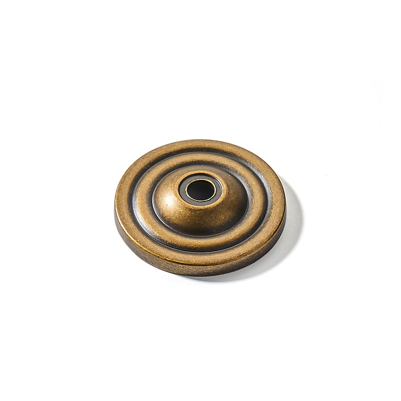 khtumeware 10 Pack Antique Brass Backplate for Cabinet Knobs Cabinet Hardware Knob Backplate/Back Plate.