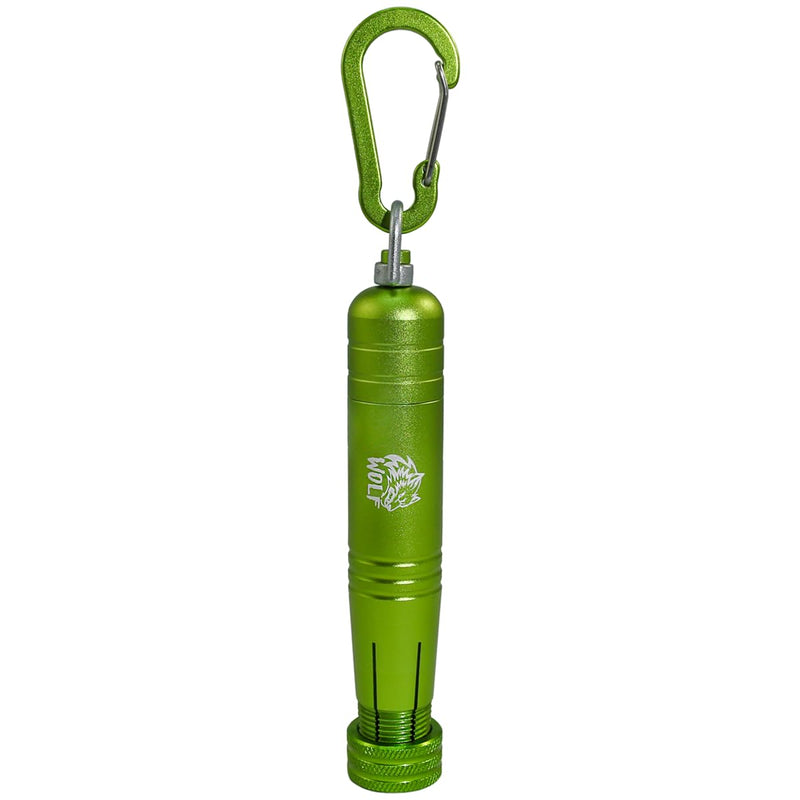 WOLF Metal Lumber Keel Crayon Holder | ½’’ Round or Hexagonal | Ferro Rod | Ambidextrous & Contoured Grip Handle | Construction Carpenter Hi-Viz Lime