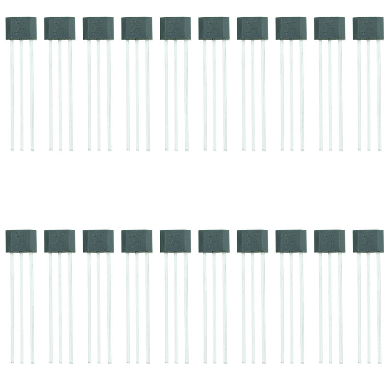 TAODAN 20PCS Black Linear Hall Effect Sensors 49E OH49E SS49E S49E Three Pin Sensor Element for Current Sensing Motor Control Position Sensing