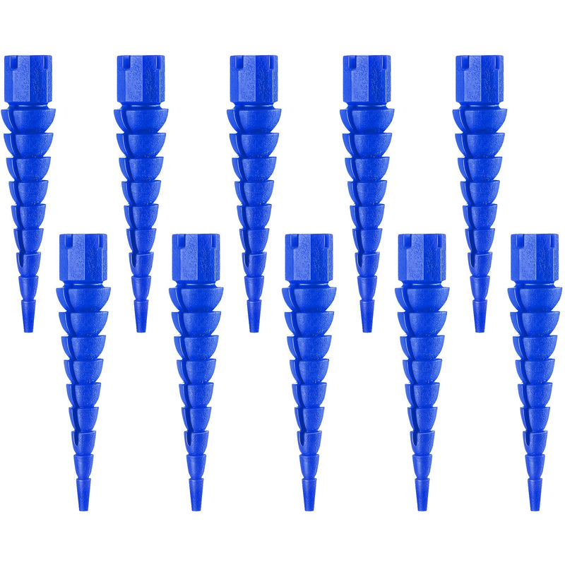 10 Pcs Wood Anchor, Stripped Screw Hole Repair Kit for Wood, Door, Fixing Stripped Screw Holes, Fits Wood Screws Sizes #2 to #16, Screw Holes from Stripped to Gripped, Blue