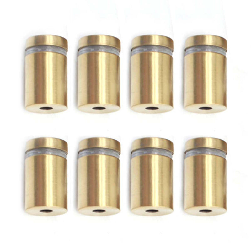 Sign Standoff Screws, 8 PCS Golden 0.75 X 1.2 in Wall Standoff Sign Holders Screws for Hanging Acrylic Picture Frame. (Gold, 0.75 X 1.2 in) Gold