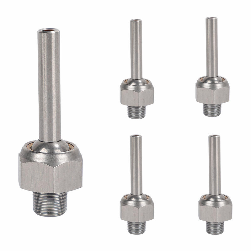 5PC 1/4 "NPT x 20/40/60mm 304 Stainless Steel Cooolant Nozzle, Universal Coolant Nozzle, Suitable For Various Machine Tools, Spray Water, Spraying, Air Spraying, Cooling, Etc (HTSN-1/4-40) HTSN-1/4-40