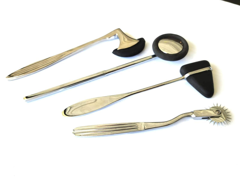 4 pcs Neurological Percussion Set, Reflex Taylor Buck Hammer Pinwheel Diagnostic Kit for Nurses, EMS, Medical Students, Clinical