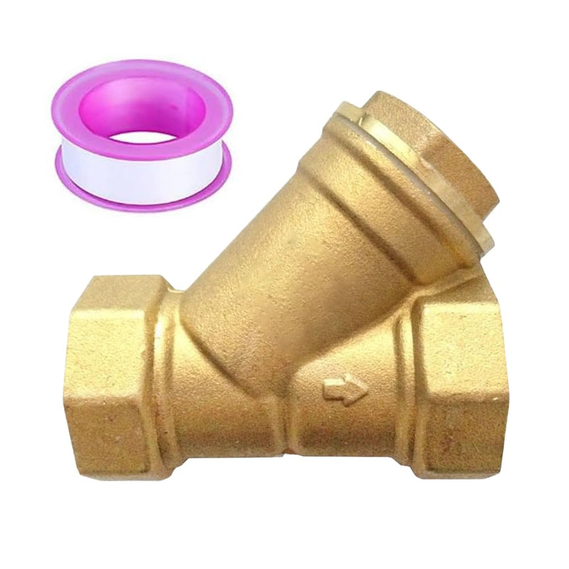 3/4" Female Y Shaped Brass Strainer Mesh Filter Valve 0.75 Inch