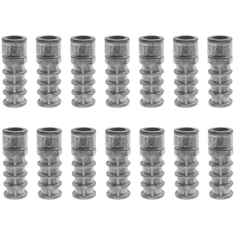 14 PCS Lag Shield Anchor 3/8 * 1-3/4" Short Lag Masonry Anchors Hole Zinc Alloy Lag Expansion Shields Suitable for Medium-Sized Concrete Projects