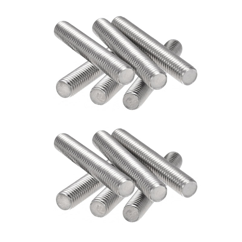 3/8"-16 Fully All Threaded Rod & Studs, 50mm/1.97" Length, 304 Stainless Steel Right Hand Thread Screw for Furniture Mounting Assembly Fastening 12 Pack 3/8"-16 x 1.97"
