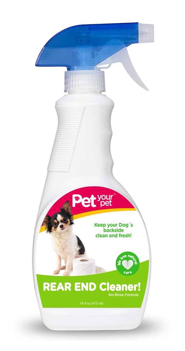 Rear End Cleaner – Safe Dog Butt Spray to Keep Your Dog’s Backside Clean & Fresh – No Rinse Dog Spray Made with Natural Ingredients - PawsPlanet Australia