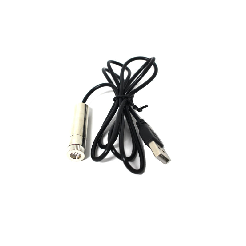 Green line laser module, industrial laser module, adjustable focus, line length 39″USB connector diameter 12mm(line-1pack) Line-1pack