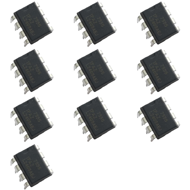 10pcs ICM7555IPA IPA7555 ICL7555 7555 General Purpose CMOS Timers Chips IC,DIP-8.