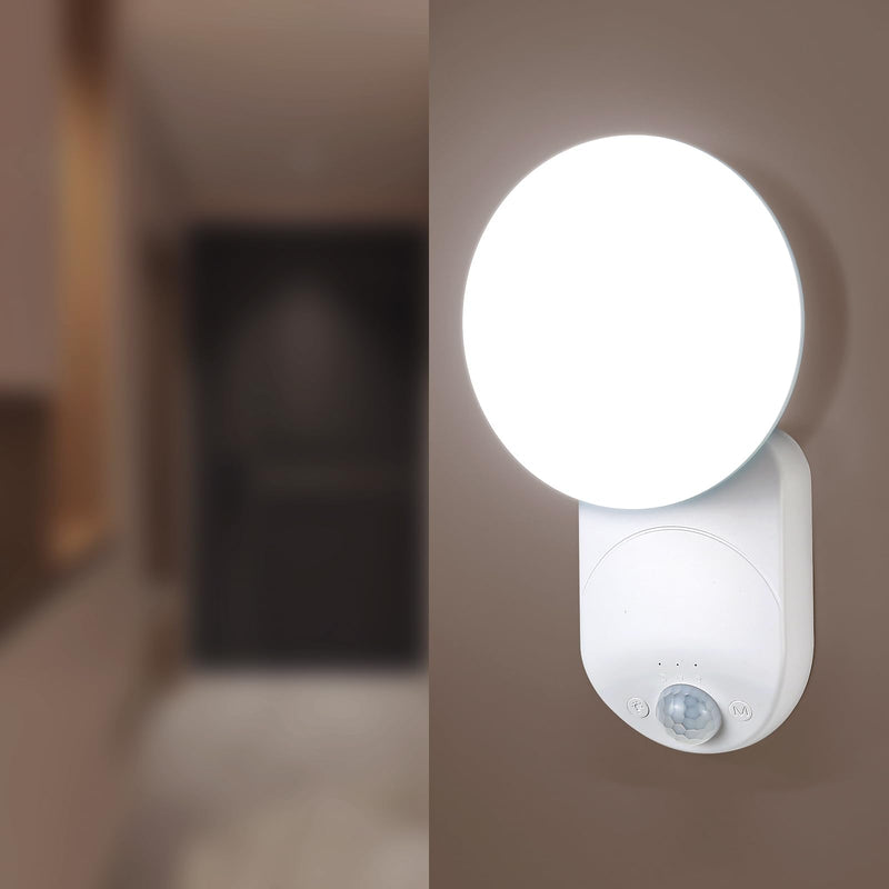 Rechargeable Motion Sensor Wall Light with Remote - Magnetic Wireless Closet Lights with Adjustable Lighting & Angle, Battery Operated Motion Sensor Light for Closet Pantry Garage Shed Stairs Hallway 3 Colour Temperatures