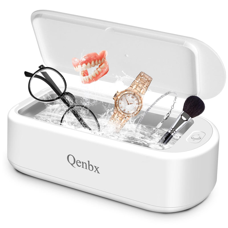 Ultrasonic Jewelry Ring Cleaner, 48kHZ Ultrasonic Retainer Ring Cleaner with 2 Modes Digital Timer, Portable Jewelry Cleaner Ultrasonic Machine for Ring, Glasses,Watch Strap, Dentures, 22oz (640ml)