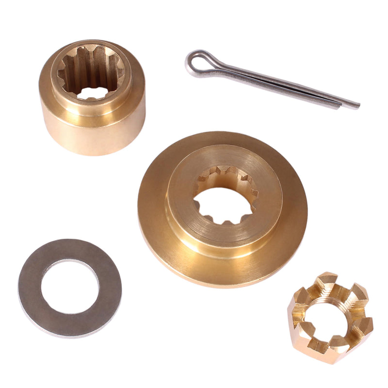 Boat Engine 57632-95J00 Stopper Propeller Bush / Thrust Washer, 57633-96300 09160-14028 Spacer, 09141-14008 Prop Nut Hardware Kit for Suzuki 25HP 30HP DF25 DF30, 5037037 5032105 for Evinrude Johnson