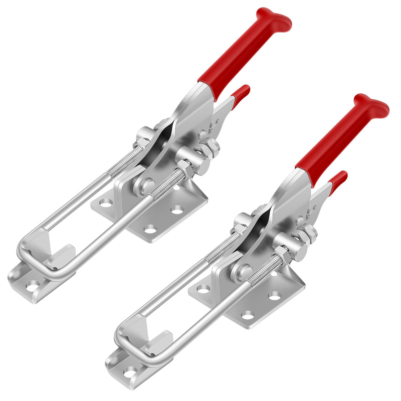 2 Pack Toggle Latch Clamp, Heavy Duty Latches, 2000Lbs Holding Capacity Adjustable Latch Lock, Smoker Clamps Latch for Industrial EquiIpment,Tire Carrier,Boxcar,Smoker Lid 2 - NewNest Australia