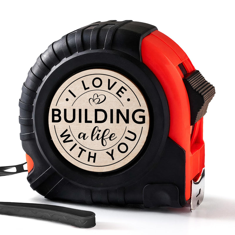 Macorner Tape Measure Husband Gifts, Birthday Gifts for Husband from Wife, Boyfriend Gifts, Groom Gifts from Bride on Wedding Day, 16.4 inch Tape Measure Gift for Birthday, Christmas, Fathers Day Love