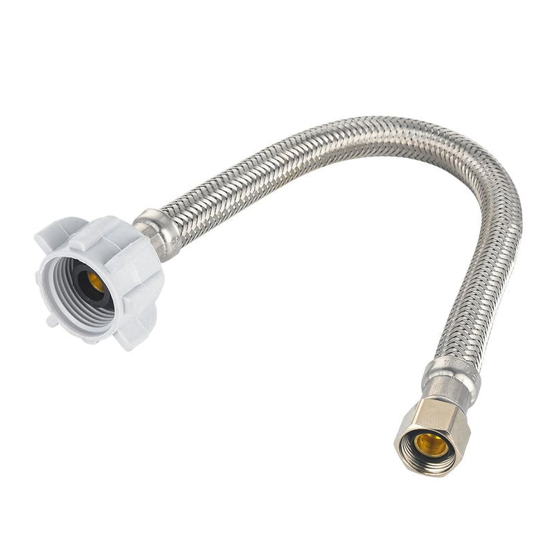 2-Pack EFIELD 16-inch Length Toilet Water Supply Connector Line, 7/8 Female Ballcock Thread x 3/8" COMP 16 Inch Pack of 2