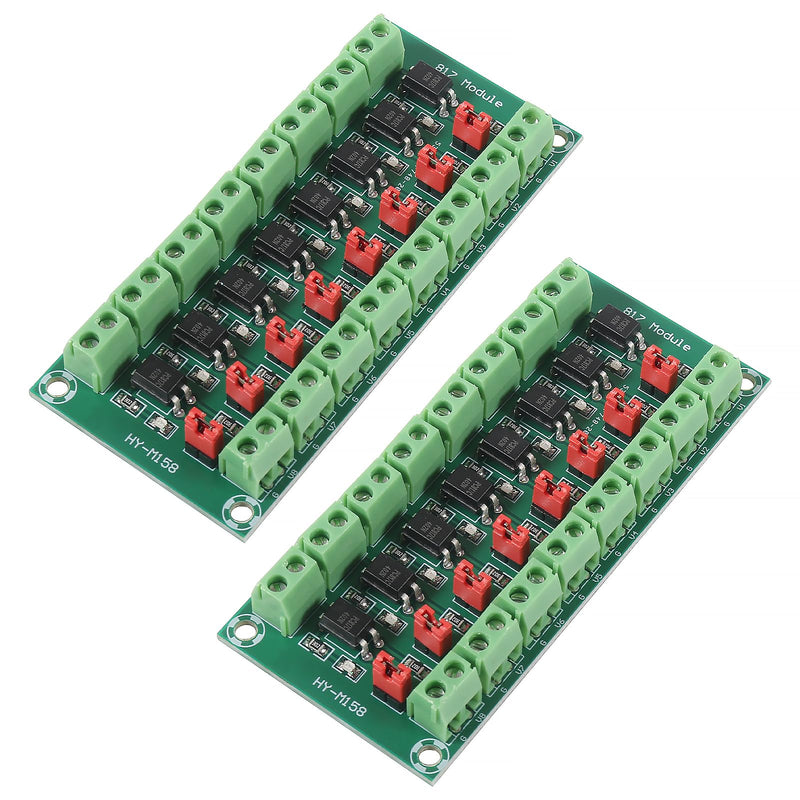 2pcs PC817 8 Channel Optocoupler Isolation Board Voltage Converter Module 3.6-30V Photoelectric Isolated Module 817 Voltage Isolation Module