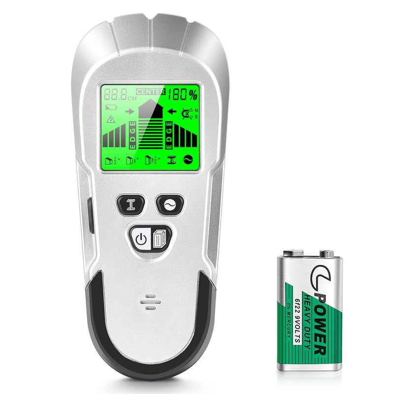 Stud Finder Wall Scanner Detector - Stud Wall Detector 6 in 1 Scanner Sensor Beam Finder with Upgraded Smart Sensor HD LCD Display for The Center and Edge of Wood, AC Wire, Metal and Studs Detection