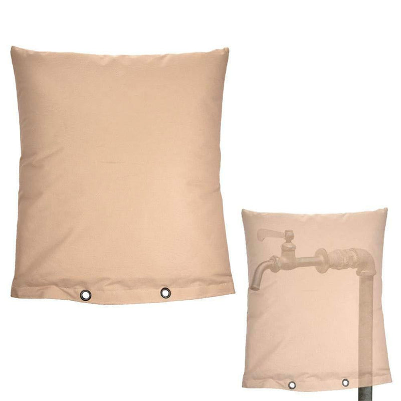 GardenPal Backflow Preventer Cover Insulated Pouch, Irrigation Sprinkler Valve Insulated Pouch, Anti-UV Winter-Freeze Sprinkler Backflow Cover, Beige (35 * 45cm /14 * 18 inch) 35*45cm/14*18 inch