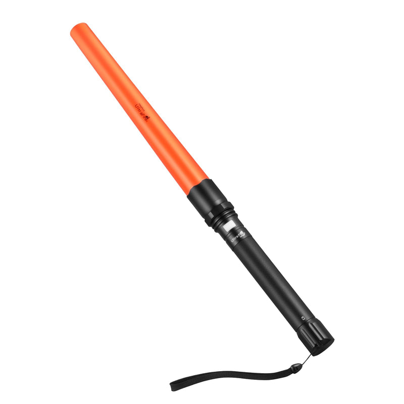 UltraFire 19 Inch Traffic Wand, Cone Flashlight with 3 Modes, Signal Wand for Traffic Control, Parking, Car Directing, Airport UF-806 1 Pack