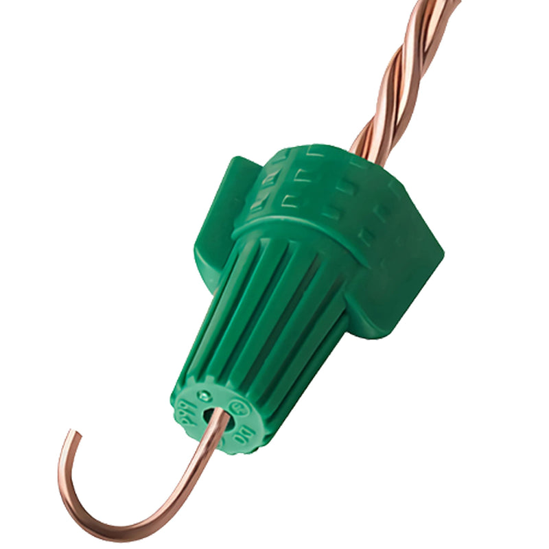 Ground Wire Connectors Nuts with Hole Dicio 50PCs Green Wire Connector Electrical Caps Electrical Ground Nuts for 14-10 Awg 50