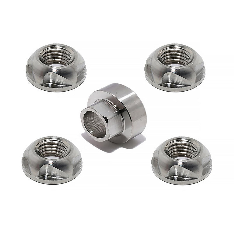 5/16-18 304 Stainless Steel Anti-Theft Locking Nuts 18TPI Security Hardware Kit for Mountain Bike Awning Car Accessories for Styling Light Bar Safety,(4 Lock+ 1 Key) 5/16-18