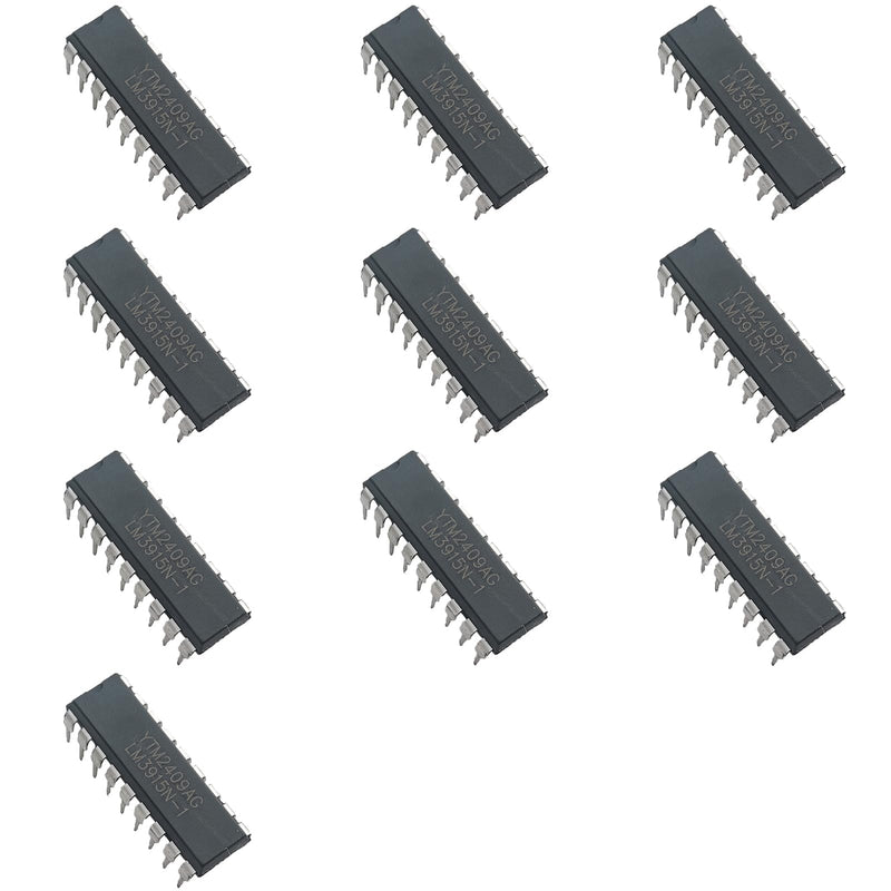 10pcs LM3915N-1 LM3915N LM 3915 LED Dot Bar Display Driver Chips IC,DIP-18.