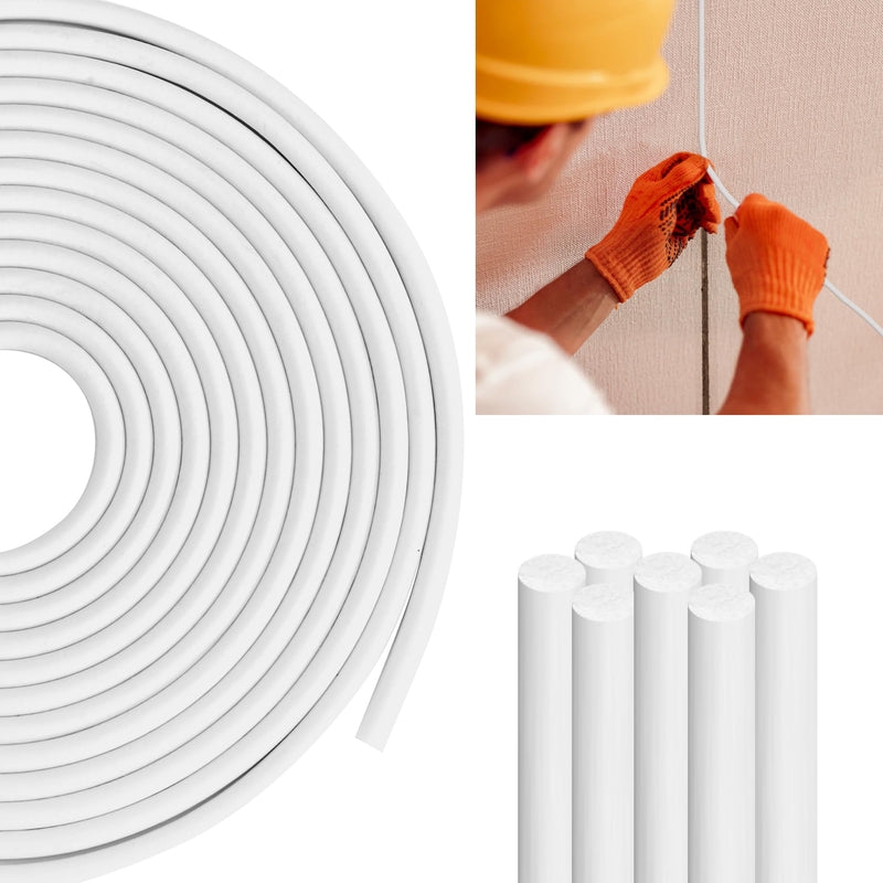 Backer Rod 1/4 Inch,White Backer Rod Caulk Saver for Gaps and Joint Concrete Filling,16.4Ft Concrete Expansion Joint Filler (1/4 inch *16.4 feet) 1/4 inch *16.4 feet