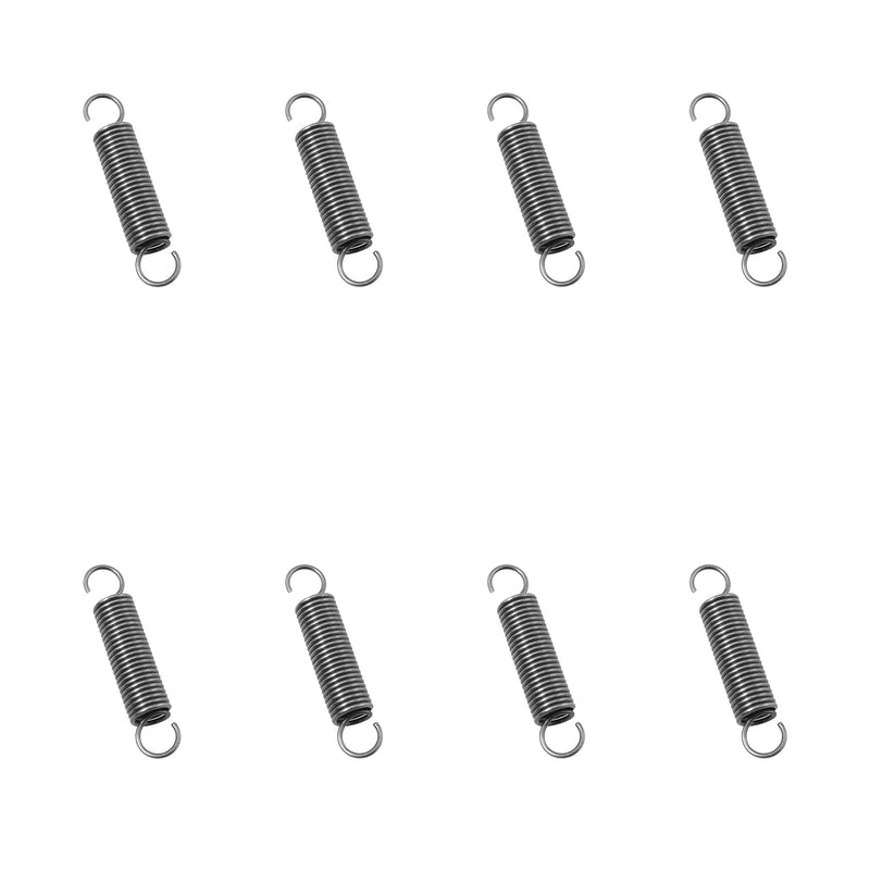 Maxmoral 8PCS Extended Tension Spring 0.047 Inch Diameter Stainless Steel Small Double Hook Extension Spring 0.39 Inch OD for Household Engineering Machinery Electrical Equipment Part Maintenance 1.2mm aa