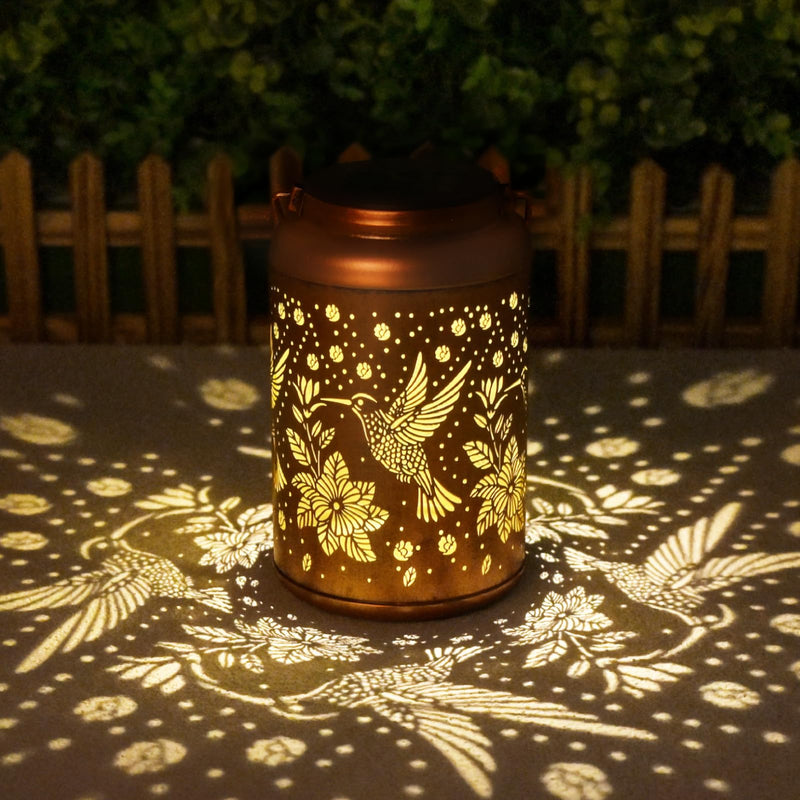 Hummingbird Solar Lanterns Outdoor Waterproof Hanging Solar Lights, Birthday Gifts for Women, Men, Mom, Mothers Day Gifts, Garden Decor for Outside, Patio, Outdoor, Yard, Lawn, Balcony Hummingbird 1PC