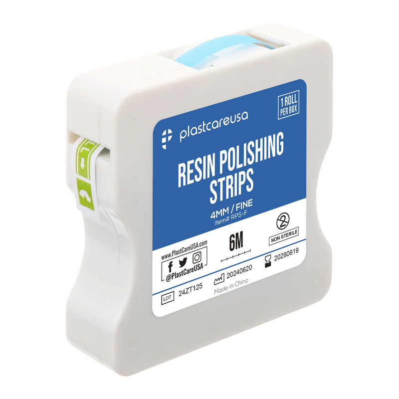 Fine Grit Dental Polishing Strips Kit - Teeth Sanding Tape for Tooth Flossing & Cleaning | Abrasive Sandpaper Strip Tool, 4mm x 6M, 1 Roll Fine Grit