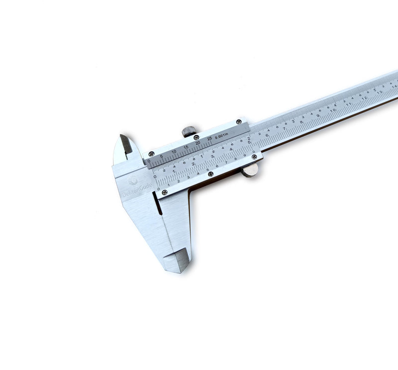 6 inch Vernier Caliper,Stainless Steel Caliper Measuring Tool, 0-6inch/0-150mm Manual Micrometer, 0.001inch/0.02mm,for Inside,Outside,Depth and Step Measurements 6inch