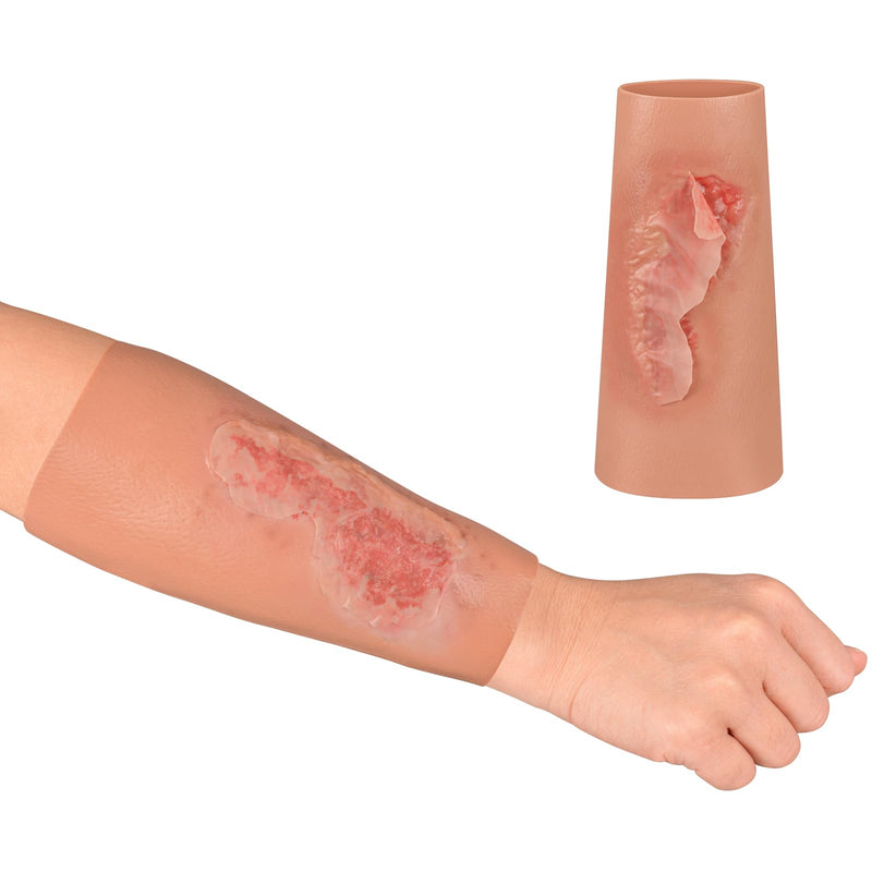 Abrasion Wound Care Training Sleeve, Wound Packing Trainer for Medical Education Abrasion Wound