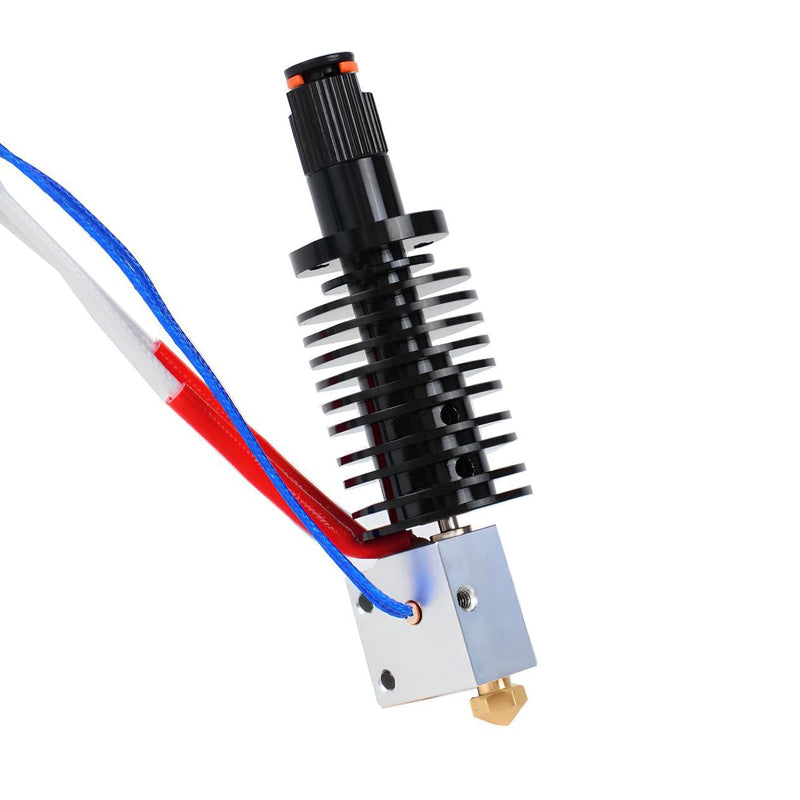 Kobra Max All Metal Hotend V2.0 Upgrade 24V 40W Kit,Bi-Metal Heatbreak,Heater Block,Brass Nozzle 0.4mm for Vyper,Kobra Max,Kobra Plus 3D Printer Volcano V5 J-Head Hotend. Vyper Hotend Vyper-24V Kit