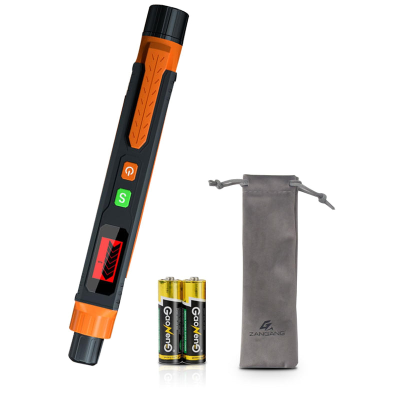 Natural Gas Leak Detector, Portable Gas Sniffer with Audible & Visual Alarm, for Combustible Gas Like Methane, Propane with 2 Batteries & Carrying Pouch With bag