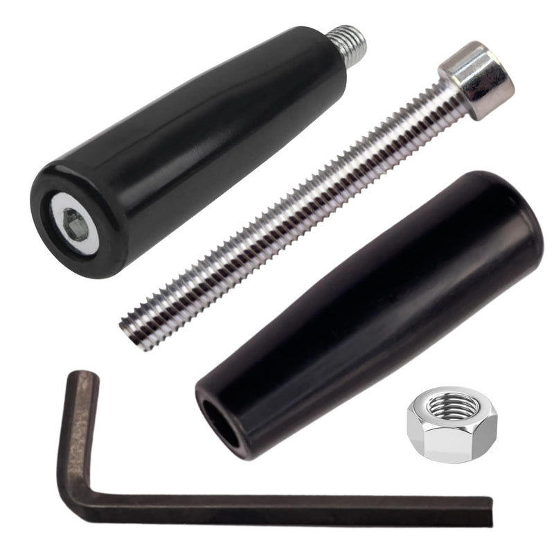 Clamping Handle Screw Knobs Revolving Handle Tapered Grip M8 - for Woodworking Machine/Lathe Machine/Milling Machine etc, Industry Equipment (2 Sets)