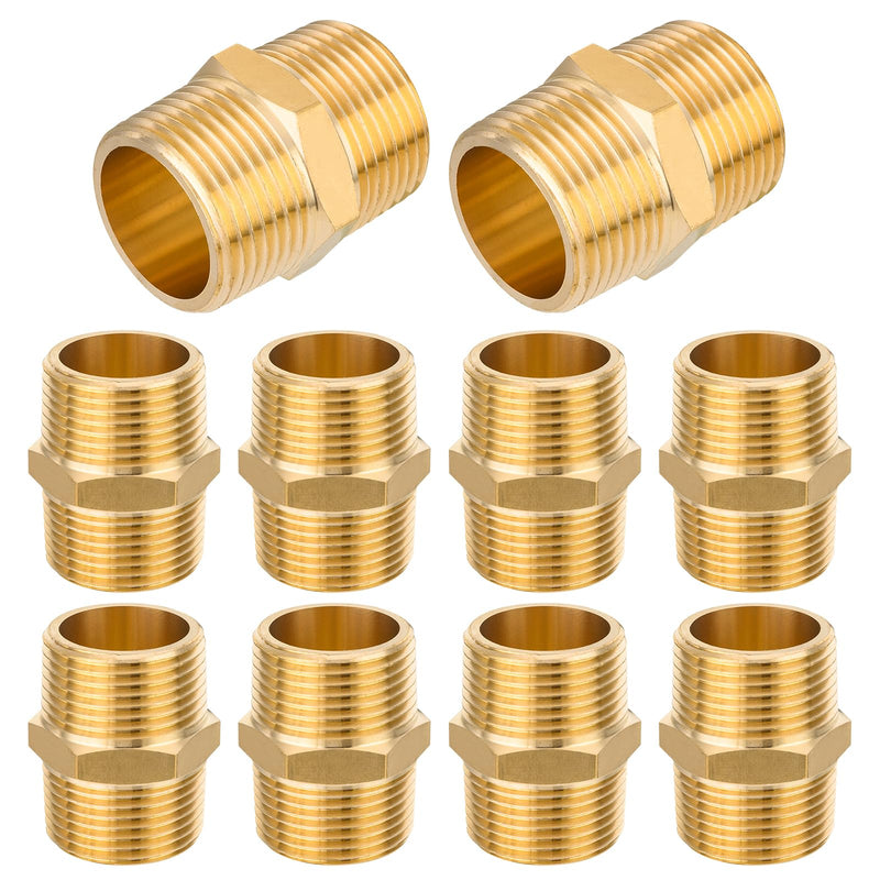 10PC HeSun 3/4" NPT Male x 3/4" NPT Male Nipple Pipe Adapter(NPT014-10) 10 3/4" x 3/4"