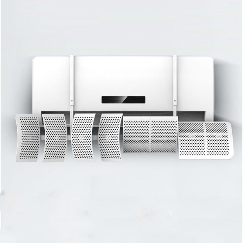 Air Conditioner Deflector,8-Blade 360° Adjustable Mini Split Deflector Anti Direct Blowing Change Wind Direction for Wall Mounted Air Conditioners,White White