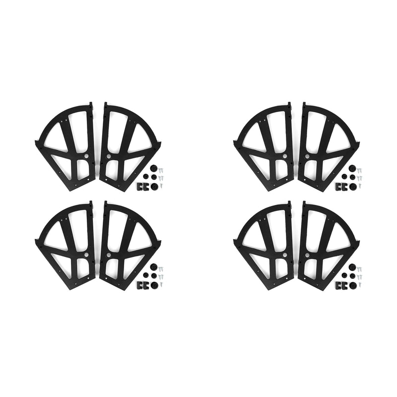 4pcs Shoes Cabinet Hinges Shoe Rack Hinge Black ABS Shoe Drawer Hinge Shoe Flip Frame Rack Shoe Turning Rack Cabinet Accessory for Increaseing Cabinet Capacity, 26x20cm
