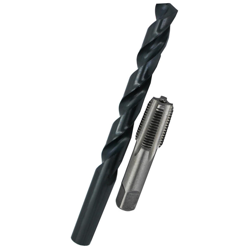 Drill America POU Series 1/8-Inch HSS NPS Tap (National Pipe Straight) and "S" HSS Drill Bit Kit 1/8-Inch-27 NPS