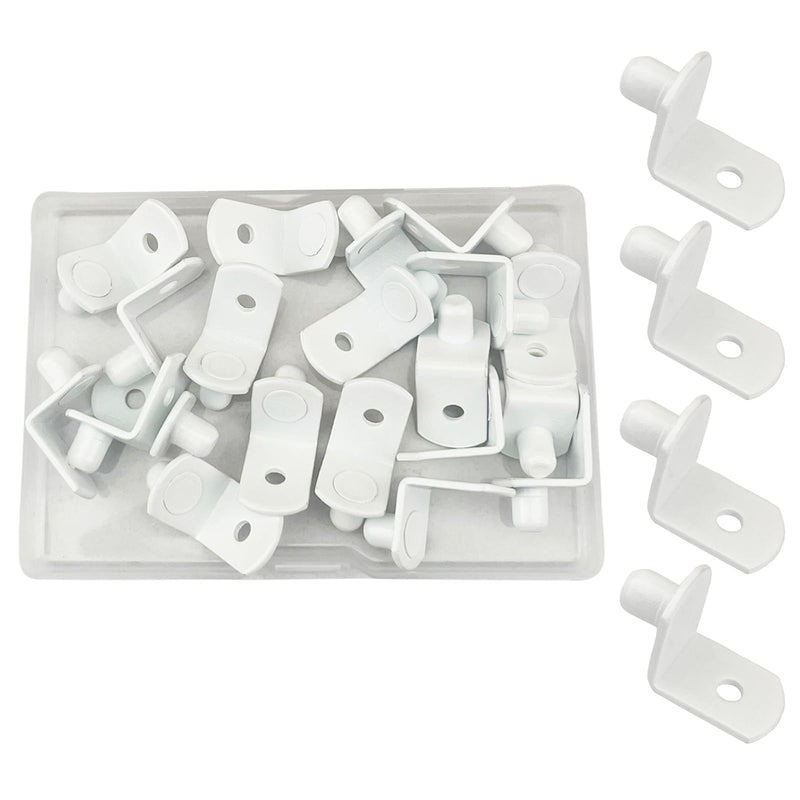 Shelf Pegs, Shelf Pins,1/4 Inch (6.35mm) Shelf Pegs, Shelf Support Pegs, Cabinet Shelf Pegs, Shelf Pegs for Shelves,Shelf Pegs & Pins (White, 20pcs) 1/4-6.35mm-20pcs White