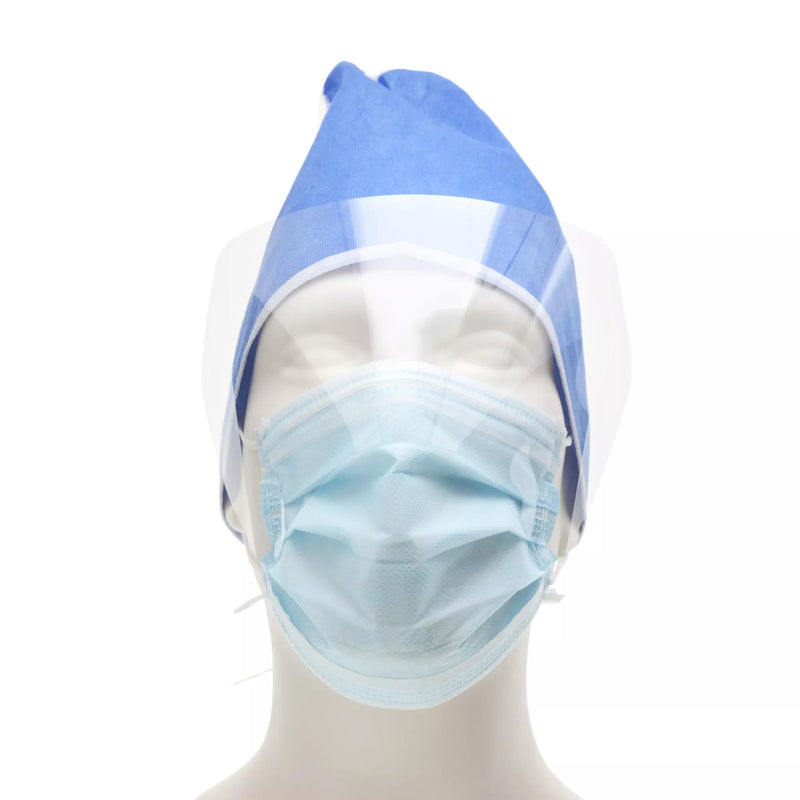 CARDINAL HEALTH™ AT7511-WE Level 1 Procedure Mask with Eyeshield, Ear Loops, Blue, Box of 25 100