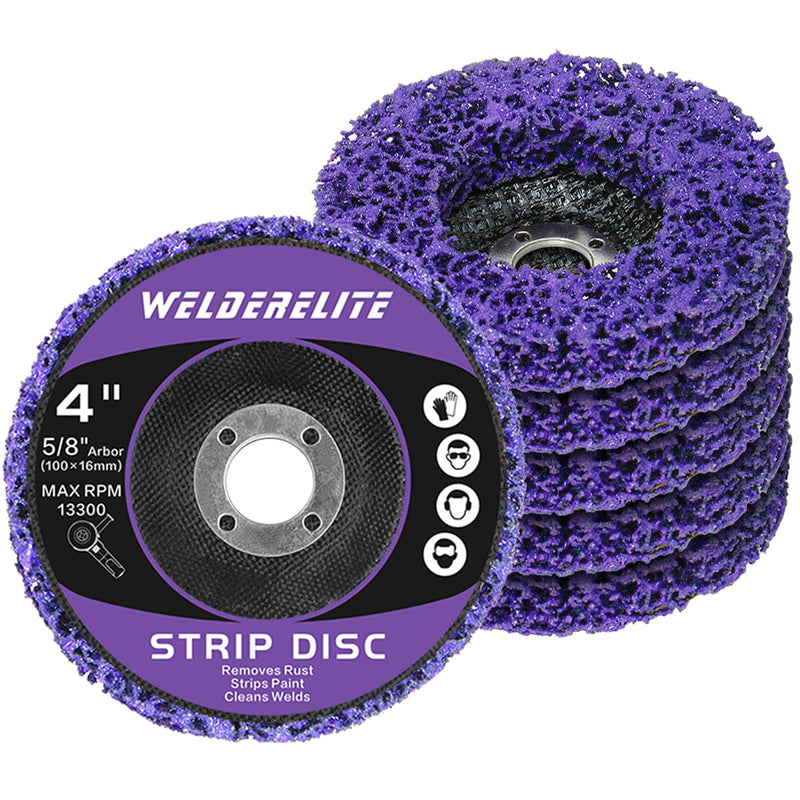 6-Pack Paint Stripper Discs 4" for Angle Grinder Rust Stripping Grinding Wheel Removal Metal Quick Sanding Replacement 4 in - 6 pk