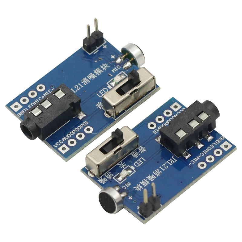 2 PCS JRL21 HD Noise Reduction Microphone Module Megaphone Module Real-time Noise canceling Movement Vocal Pickup chip
