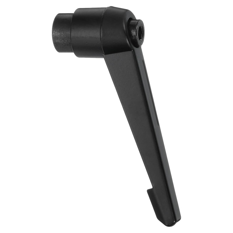 uxcell M12 Adjustable Knobs Handle Female Thread Push Button Ratchet Quick Release Locking Rotating Bolt for Lathe Machinery, Black