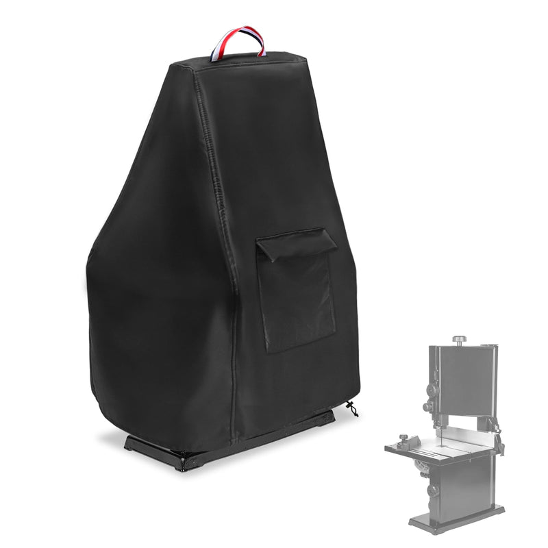 9-Inch Benchtop Bandsaw Cover, Heavy Duty Dustproof Metal Cutting Band Saw Cover with Plush Lining,Black 20"D x16 "W x 28"H Black