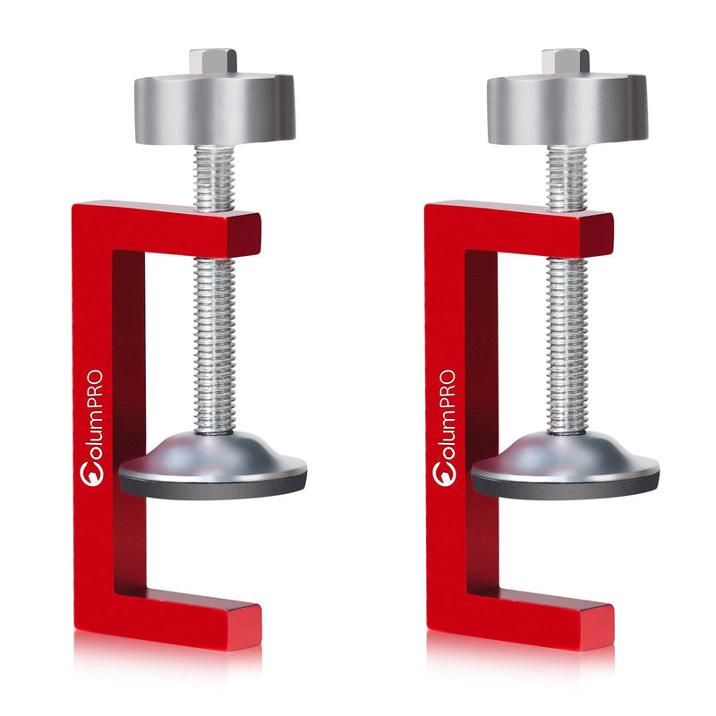 2PCS Small C-Clamps 2 Inch, C Clamp for Woodworking, Welding and Construction, Features a 8mm Nob for Fastening with Electric Drill 2PCS
