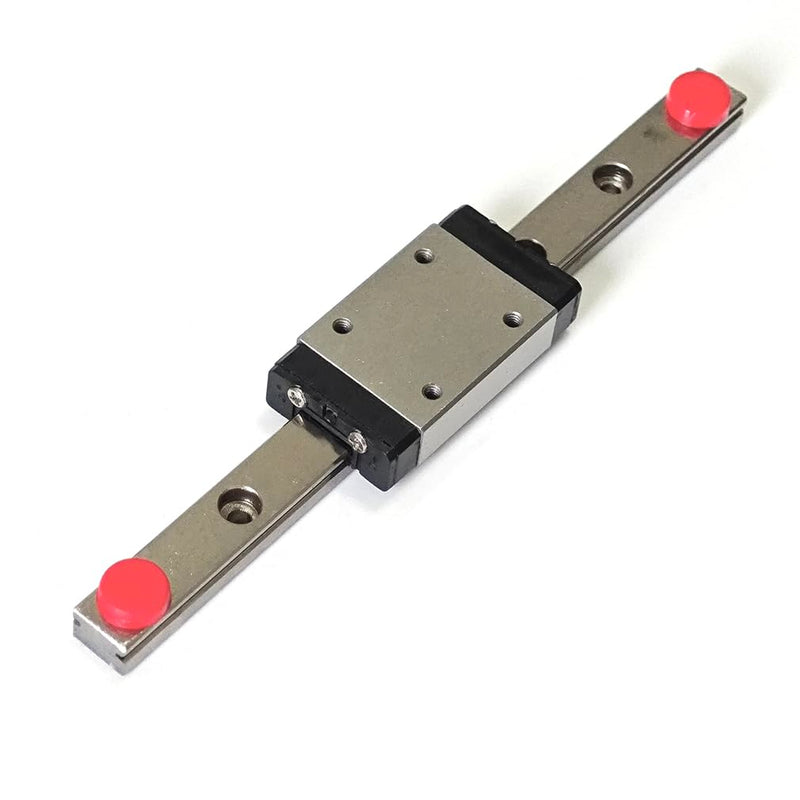 100mm MGN7 Linear Rail Guide 7mm Width with MGN7H Carriage Block for 3D Printer and Engraving CNC Machine 100mm Rail + MGN7H