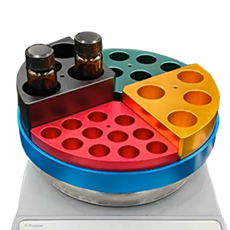 Sample Bottle Heating Equipment, Tube Synchronous Reaction Heating Module, Aluminum Dry Bath Heating Block (20ml-1/4 Module) 20ml-1/4 Module