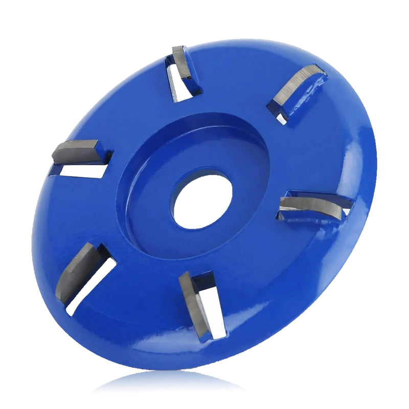 6 Teeth Wood Carving Disc Grinder Wheel 16mm Carving Shaping Disk Wood Turbo Carving Disc Curve Chainsaw Wheel Tool Grinding Wheel Wood Shaping Disc Arc